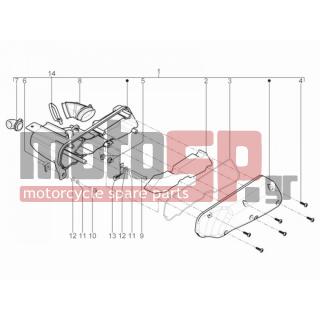 Aprilia - SR MOTARD 50 2T E3 2012 - Engine/Transmission - Air filter - 257134 - ΚΟΛΛΙΕΣ