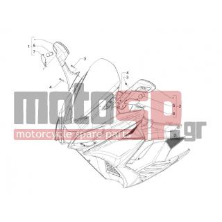 Aprilia - SRV 850 4T 8V E3 2012 - Frame - Mirror / s