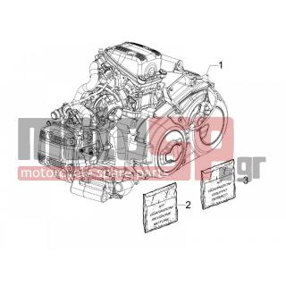 Aprilia - SRV 850 4T 8V E3 2013 - Engine/Transmission - engine Complete
