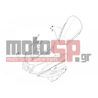 Aprilia - SRV 850 4T 8V E3 2012 - Body Parts - Windshield - Glass