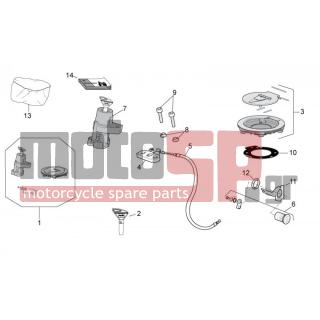 Aprilia - TUONO V4 R APRC ABS 1000 2014 - Electrical - lock set