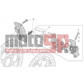 Aprilia - TUONO RSV 1000 2005 - Brakes - Caliper BRAKE FRONT, R-RF version