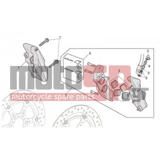 Aprilia - TUONO RSV 1000 2009 - Brakes - Caliper BRAKE FRONT I - AP8152414 - ΒΙΔΑ