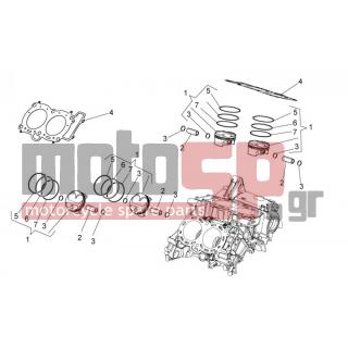 Aprilia - TUONO V4 1100 RR 2015 - Κινητήρας/Κιβώτιο Ταχυτήτων - Cylinder - Piston - 2A000335 - Κάτω ελατήριο συμπίεσης
