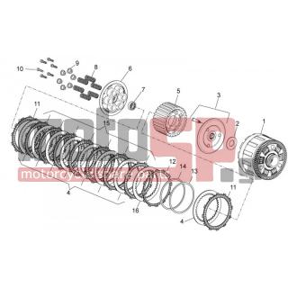 Aprilia - TUONO V4 1100 RR 2015 - Κινητήρας/Κιβώτιο Ταχυτήτων - clutch II - 893784 - Ταμπούρο συμπλέκτη αλουμινίου