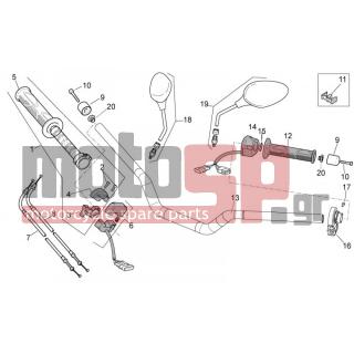 Aprilia - TUONO V4 1100 RR 2015 - Frame - Wheel - Controls - AP8152043 - ΒΙΔΑ M4x10*
