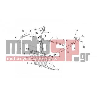 Aprilia - TUONO V4 1100 RR 2016 - Κινητήρας/Κιβώτιο Ταχυτήτων - Oil Cooler - AP8152280 - ΒΙΔΑ M6x25