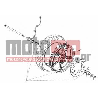 Derbi - BOULEVARD 125CC 4T E3 2012 - Frame - FRONT wheel