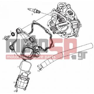 Derbi - GP1 125CC  LOW SEAT E3 2007 - Engine/Transmission - COVER head