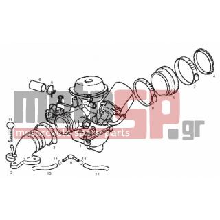 Derbi - GP1 250CC E2 2006 - Κινητήρας/Κιβώτιο Ταχυτήτων - CARBURETOR - CM140203 - ΒΕΛΟΝΑ ΣΛΑΙΤ Χ8 200 