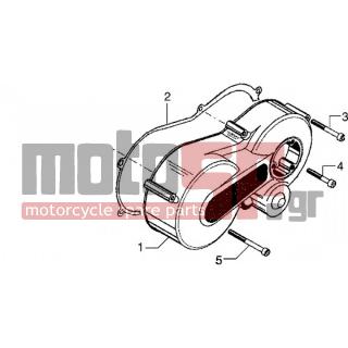 Gilera - EAGLET AUTOMATIC < 2005 - Engine/Transmission - CLUTCH COVER