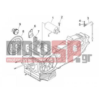 Gilera - FUOCO 500 E3 2007 - Κινητήρας/Κιβώτιο Ταχυτήτων - Start - Electric starter - 15935 - Βίδα TBCIC M5x12