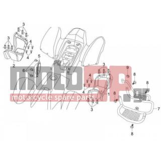 Gilera - OREGON 250 2010 - Body Parts - Central fairing - Sill - 93900-05016-04 - ΒΙΔΑ OREGON M5X16