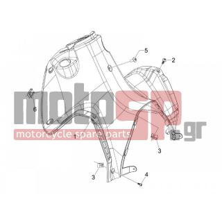 Gilera - RUNNER 125 ST 4T E3 2009 - Body Parts - Storage Front - Extension mask
