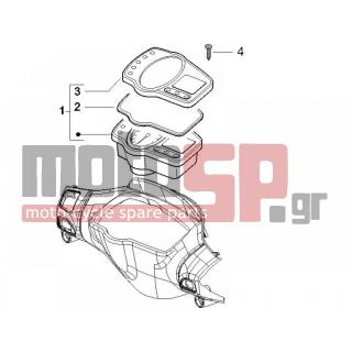 Gilera - RUNNER 125 VX 4T E3 2007 - Electrical - Complex instruments - Cruscotto - 639277 - ΚΑΠΑΚΙ ΚΟΝΤΕΡ ΑΝΩ RUNNER RST-ST