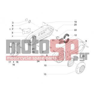 PIAGGIO - BEVERLY 500 CRUISER E3 2011 - Engine/Transmission - COVER sump - the sump Cooling