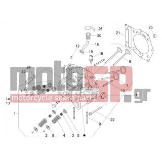 PIAGGIO - BEVERLY 500 CRUISER E3 2011 - Κινητήρας/Κιβώτιο Ταχυτήτων - Group head - valves