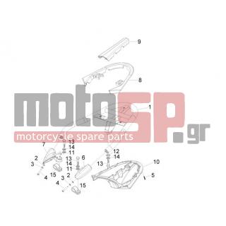 PIAGGIO - BEVERLY 500 CRUISER E3 2012 - Body Parts - grid back