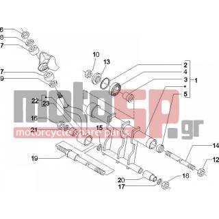 PIAGGIO - BEVERLY 500 IE E3 2007 - Suspension - rocking arm - 833520 - ΠΑΞΙΜΑΔΙ ΒΑΣΗΣ ΨΑΛΙΔΙΟΥ BEVERLY 500