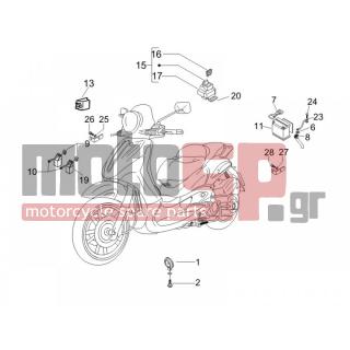PIAGGIO - BEVERLY 500 IE E3 2007 - Electrical - Relay - Battery - Horn - 829121 - ΑΠΟΚΩΔΙΚΟΠΟΙΗΤΗΣ ΙΜΟΒΙL SCOOTER 400800