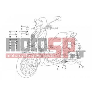 PIAGGIO - BEVERLY 500 IE E3 2007 - Electrical - Complex harness - 639922 - ΚΑΛΩΔΙΩΣΗ ΚΕΝΤΡΙΚΗ BEVERLY 500 Ε3