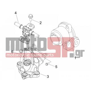 PIAGGIO - BEVERLY 500 IE E3 2007 - Engine/Transmission - Throttle body - Injector - Fittings insertion - 830061 - ΠΑΞΙΜΑΔΙ M5X16