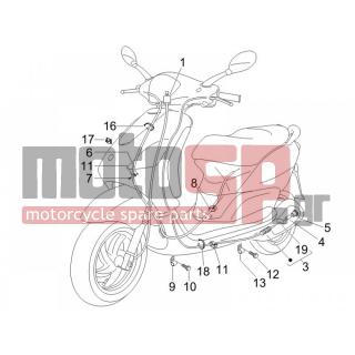 PIAGGIO - FLY 100 4T 2006 - Frame - cables