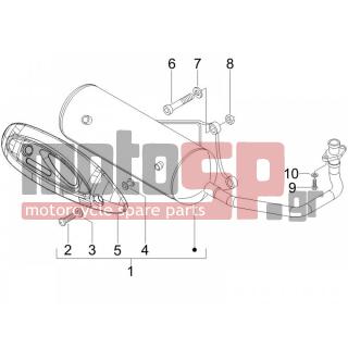 PIAGGIO - FLY 100 4T 2007 - Exhaust - silencers