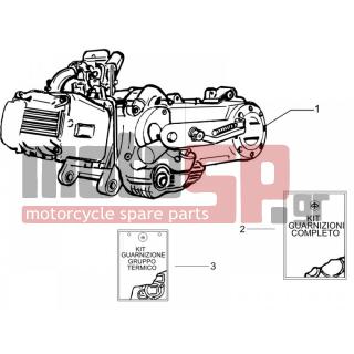PIAGGIO - FLY 100 4T 2011 - Engine/Transmission - engine Complete - 497148 - ΣΕΤ ΦΛΑΝΤΖΕΣ SCOOTER 100 4T