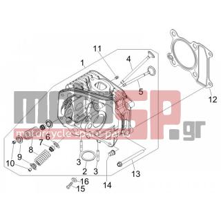 PIAGGIO - FLY 100 4T 2008 - Engine/Transmission - Group head - valves