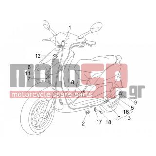 PIAGGIO - FLY 125 4T 2007 - Frame - cables
