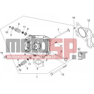 PIAGGIO - FLY 125 4T 2007 - Engine/Transmission - Group head - valves