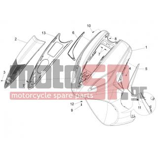 PIAGGIO - FLY 125 4T 3V IE E3 DT 2013 - Εξωτερικά Μέρη - mask front - CM179302 - ΒΙΔΑ TORX M6x22