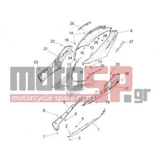 PIAGGIO - FLY 125 4T 3V IE E3 DT 2013 - Εξωτερικά Μέρη - Side skirts - Spoiler - D9004468091 - ΚΛΙΠΣ ΠΛΑΣΤΙΚΩΝ BEVERLY 300 MY10-PORTER
