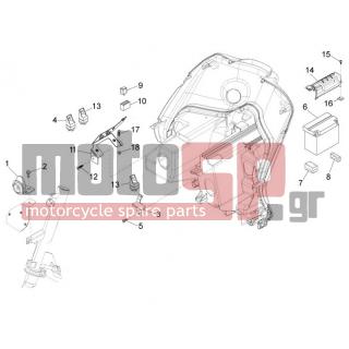 PIAGGIO - FLY 125 4T 3V IE E3 DT 2013 - Ηλεκτρικά - Relay - Battery - Horn - 642932 - ΒΑΣΗ ΡΕΛΕ ΝΤΟΥΛ FLY NEW CLS