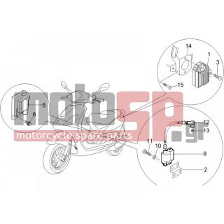 PIAGGIO - FLY 150 4T 2006 - Electrical - Voltage regulator -Electronic - Multiplier - 434541 - ΒΙΔΑ M6X16 SCOOTER CL10,9