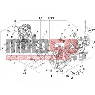 PIAGGIO - FLY 150 4T E3 2010 - Engine/Transmission - OIL PAN