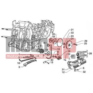 PIAGGIO - BEVERLY 125 RST < 2005 - Engine/Transmission - PUMP-OIL PAN