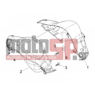 PIAGGIO - FLY 50 2T 2010 - Body Parts - COVER steering