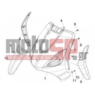 PIAGGIO - FLY 50 2T 2010 - Body Parts - mask front