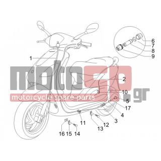 PIAGGIO - FLY 50 2T 2011 - Frame - cables - 257134 - ΚΟΛΛΙΕΣ