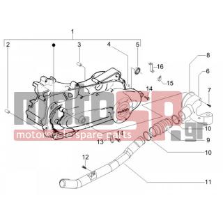 PIAGGIO - FLY 50 4T 2008 - Engine/Transmission - COVER sump - the sump Cooling