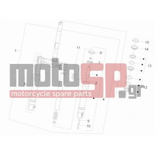 PIAGGIO - FLY 50 4T 2011 - Αναρτήσεις - Fork / bottle steering - Complex glasses