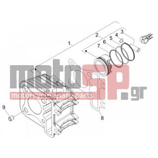 PIAGGIO - FLY 50 4T 2010 - Engine/Transmission - Complex cylinder-piston-pin