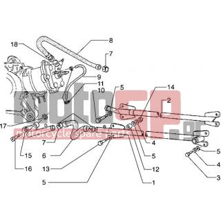 PIAGGIO - HEXAGON 125 < 2005 - Engine/Transmission - cooling pipes