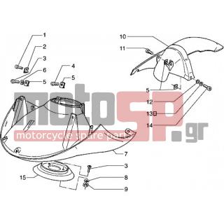 PIAGGIO - HEXAGON 125 < 2005 - Body Parts - Wing back and forth - 12533 - Ροδέλα με οδόντωση 6,6x11x0