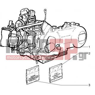 PIAGGIO - HEXAGON GTX 180 < 2005 - Κινητήρας/Κιβώτιο Ταχυτήτων - Motor - 497070 - Σετ τσιμούχες συγκροτήματος καύσης