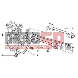 PIAGGIO - HEXAGON GTX 180 < 2005 - Engine/Transmission - cooling pipes - 575381 - ΣΩΛΗΝΑΣ