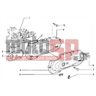 PIAGGIO - HEXAGON LX < 2005 - Engine/Transmission - Cover pan on the clutch side