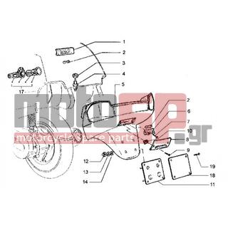 PIAGGIO - HEXAGON LXT < 2005 - Body Parts - Base plate and light Baggage